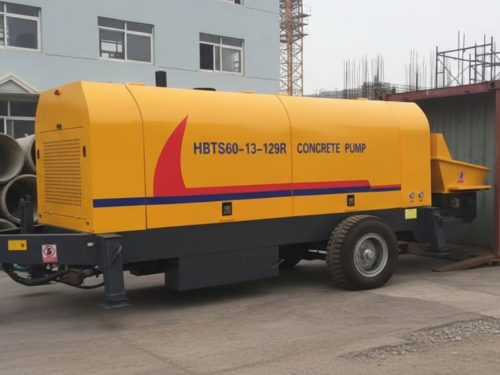 Дизельный буксировочный бетонный насос HBTS60-13-129R Фото 6