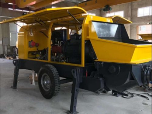 Электрический буксировочный бетонный насос HBT160-13-90S Фото 6