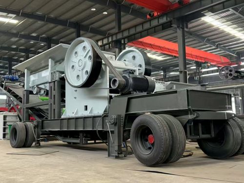 Колёсная мобильная щёковая дробильная установка S-E69B-2C с ДГУ 200 кВт