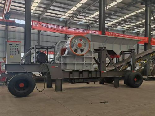 Мобильная щековая дробильная установка на колёсном ходу S-E57B-2C с ДГУ 200 кВт